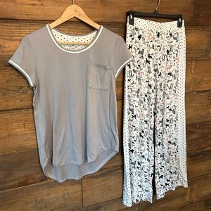 Cuddl Duds Petite Cool and Airy Jersey PJ Set in PS